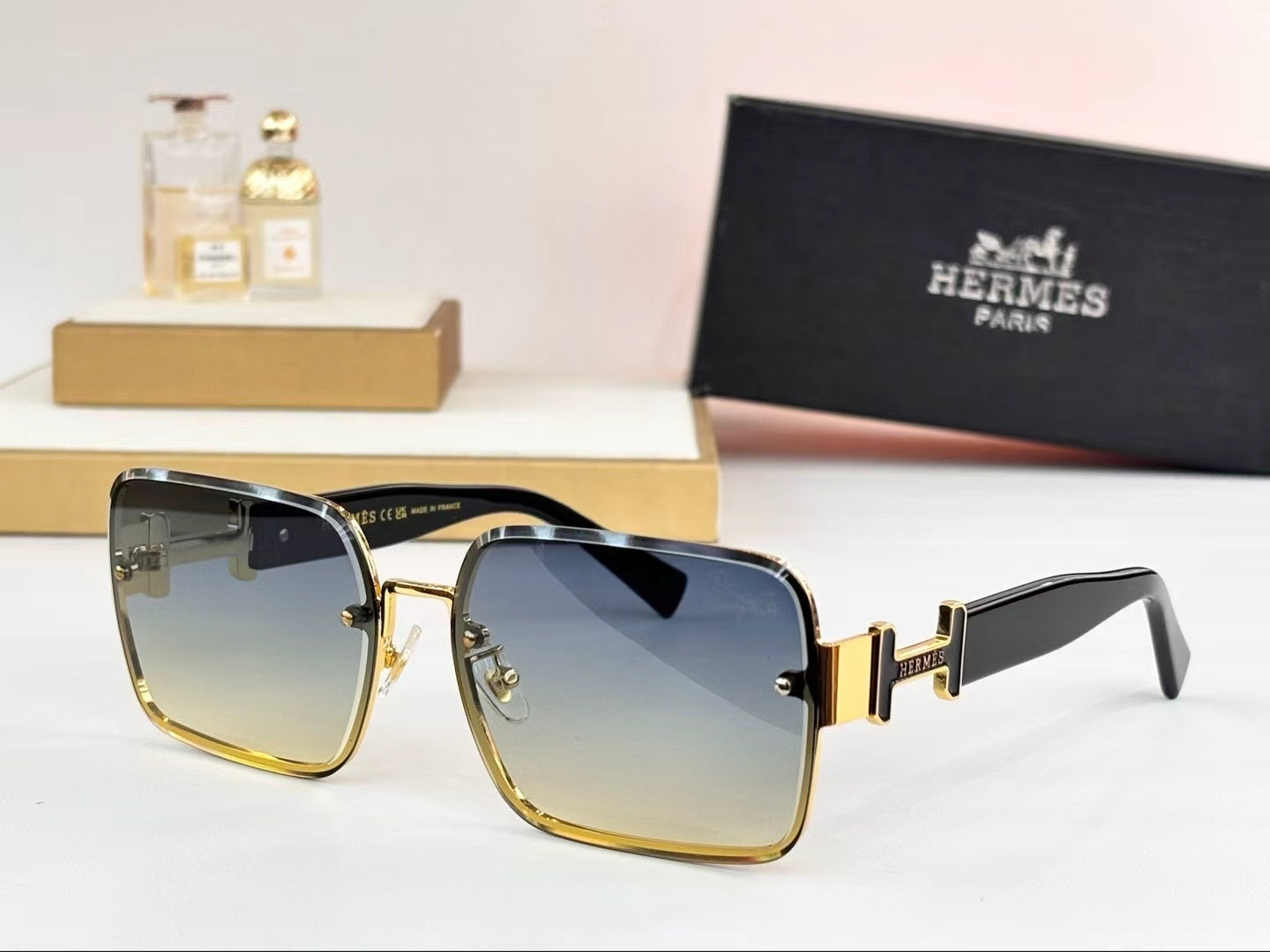 Sonnenbrille 9715 Schwarz/Gold