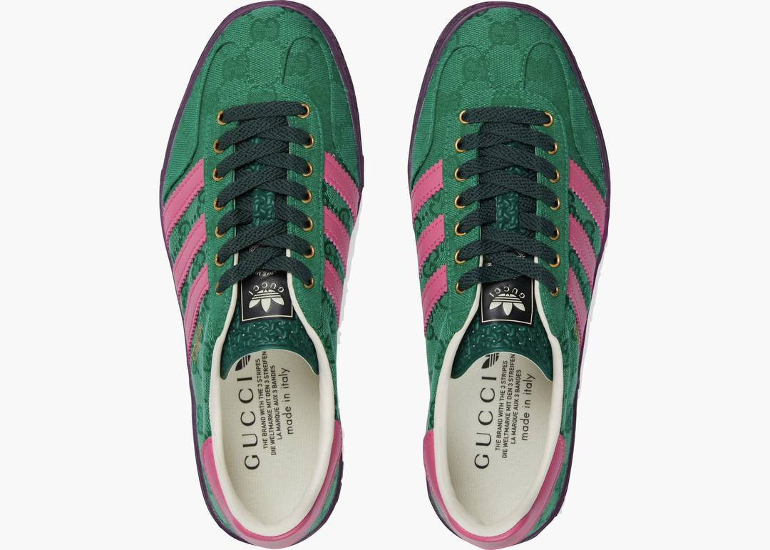 GG x Adidas Gazelle „Green GG Monogram“