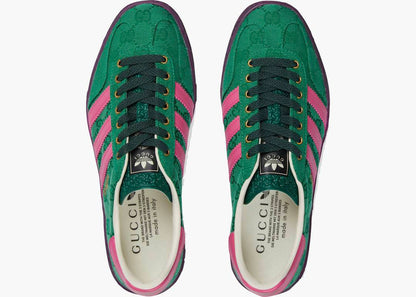GG x Adidas Gazelle „Green GG Monogram“