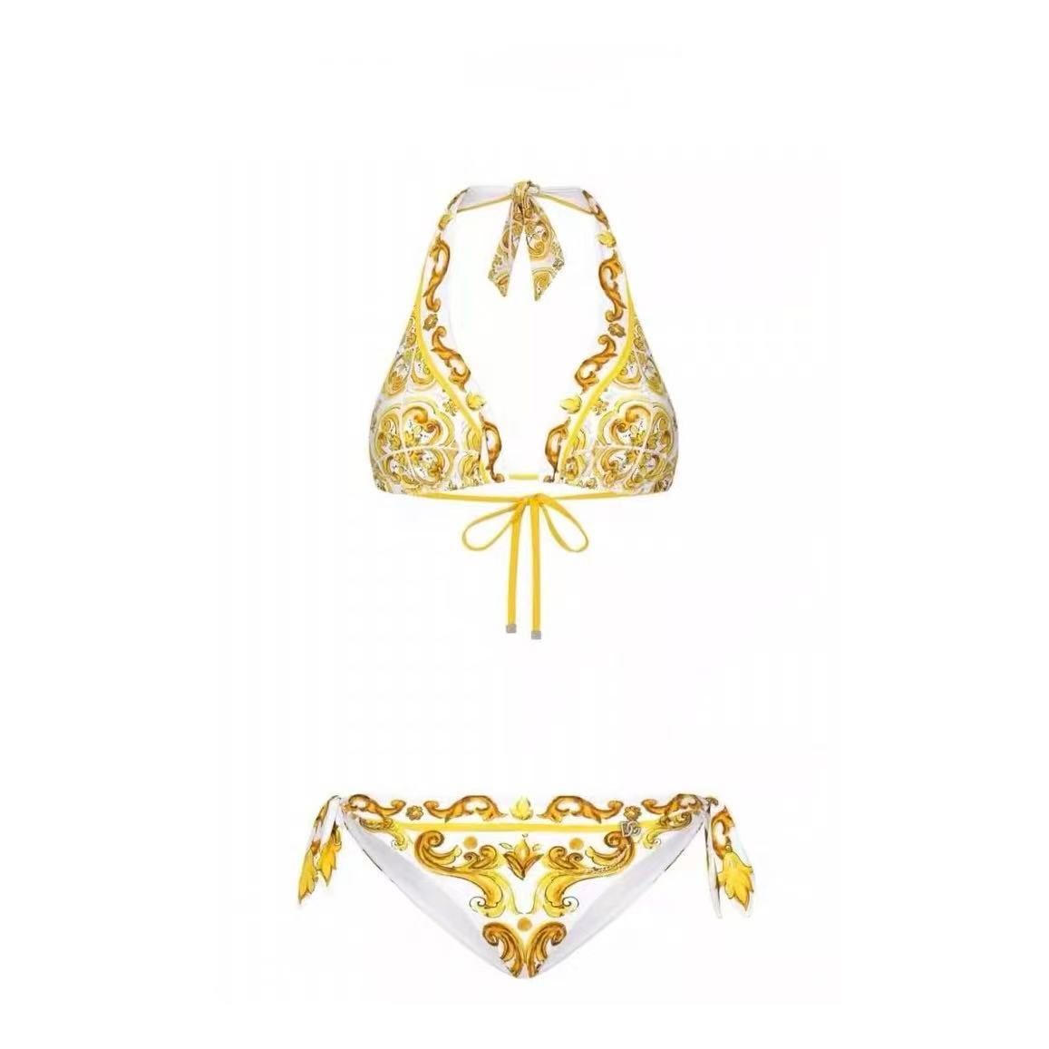 Bikini mit ikonischem Barock-Print