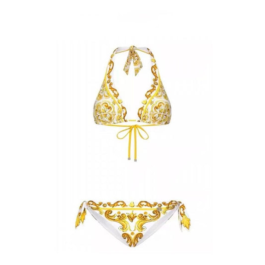 Bikini mit ikonischem Barock-Print
