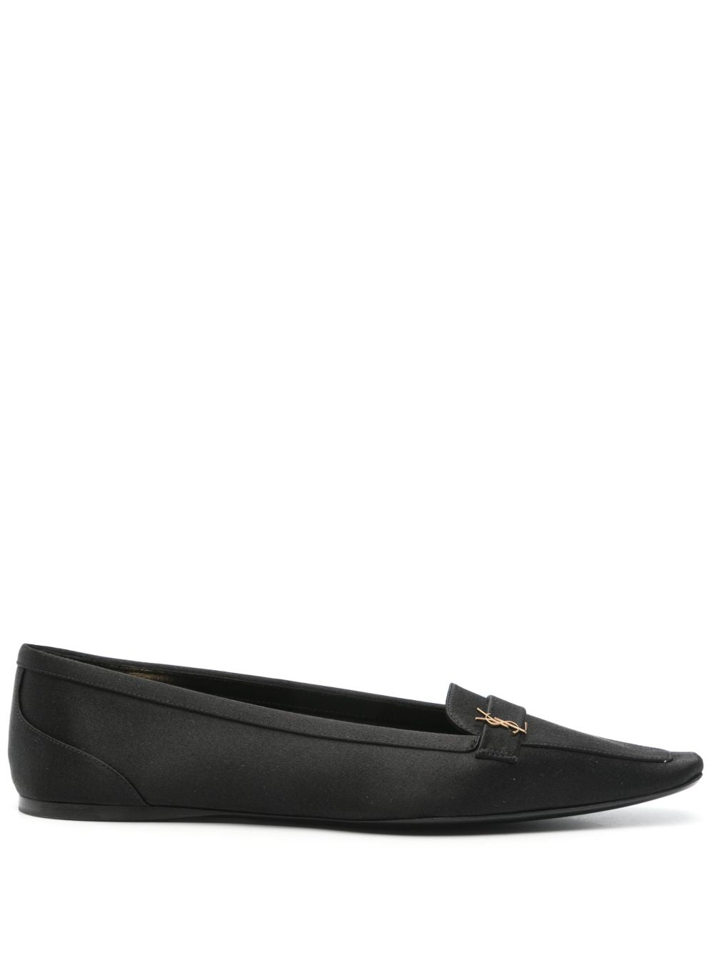 Poppy ballerinas in black calfskin