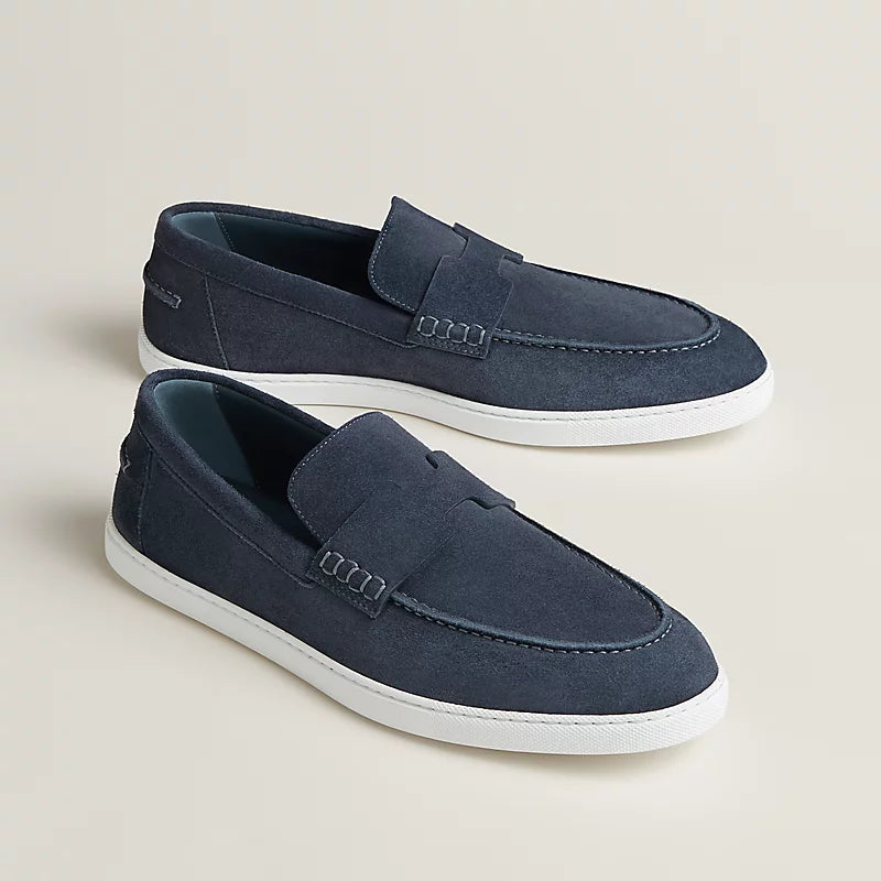 Job Loafer Dark Blue Suede