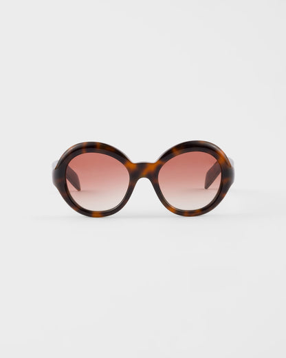 Runde Sonnenbrille mit puderrosa Verlaufsgläsern