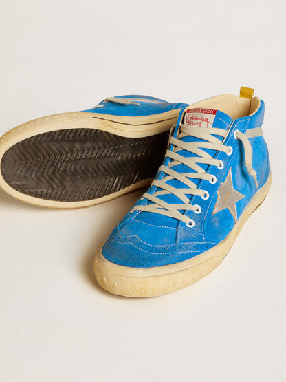 Mid Star aus Rauleder mit Stern aus beschichtetem Leder und Lederferse