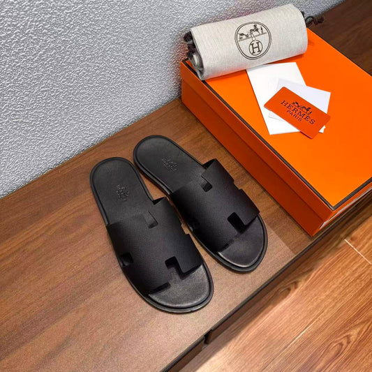 Herren-Sandalen Izmir aus schwarzem Leder