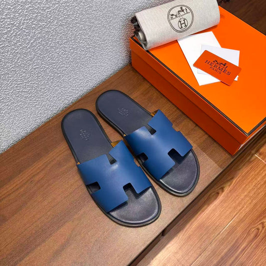 Herren-Sandalen Izmir aus blauem Leder