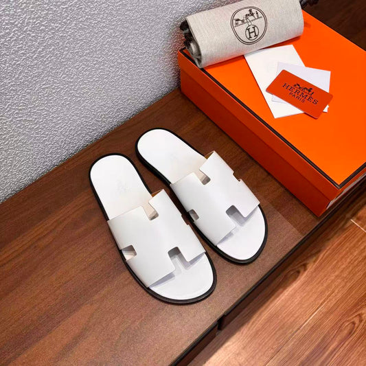Herren-Sandalen Izmir aus weißem Leder