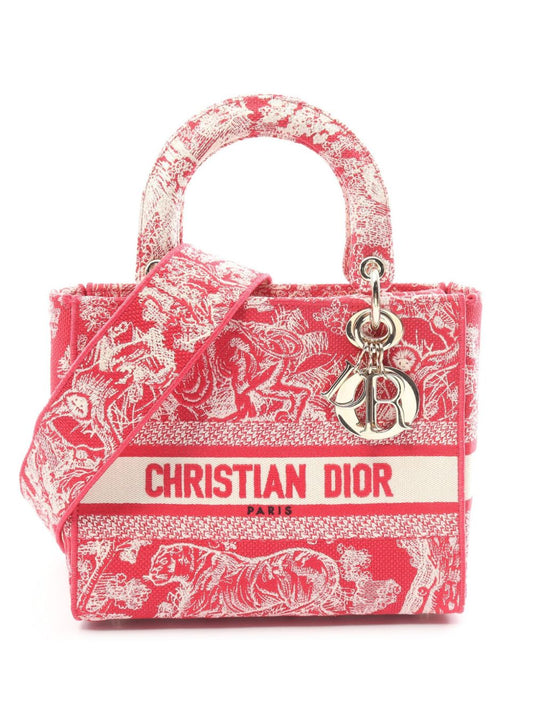 Medium Dior Book Tote Red