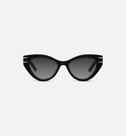 Signature B7I Schmetterlings-Sonnenbrille Schwarz Damen
