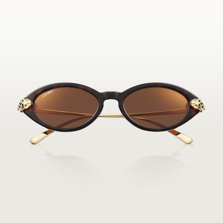 Panthère de CT women's sunglasses in tortoiseshell-effect acetate