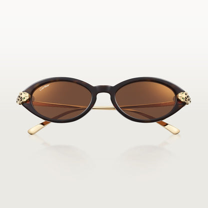 Panthère de CT women's sunglasses in tortoiseshell-effect acetate
