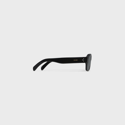 Black Frame 61 Sonnenbrille aus schwarzem Acetat