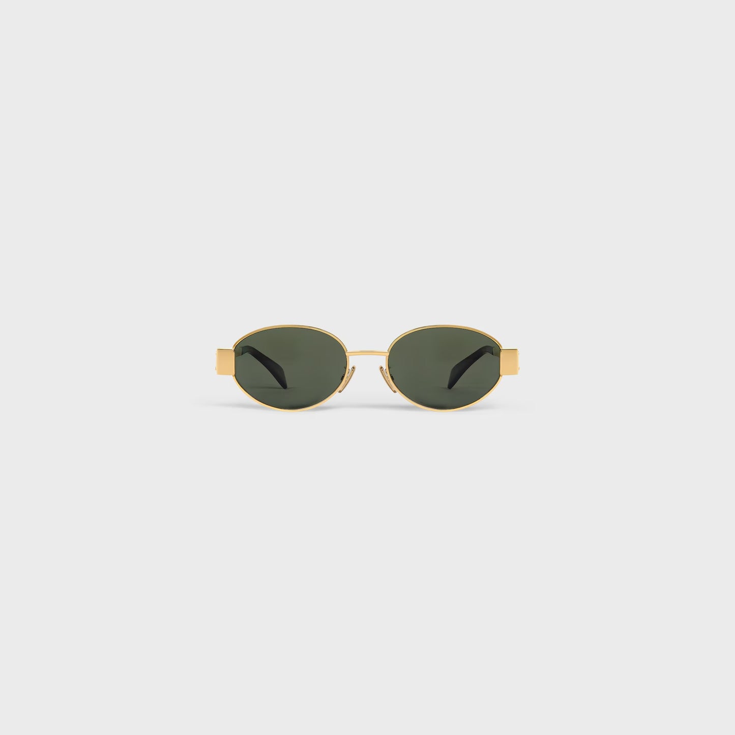 Triomphe Metal 01 Sonnenbrille aus Metall in Gold / Grün für Damen