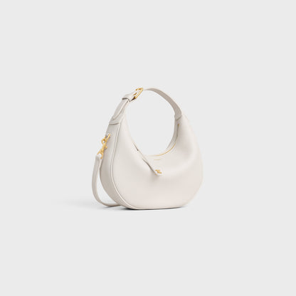 Lulu Teen Tasche aus genarbtem Kalbsleder in Reis