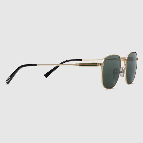 Runde Sonnenbrille in Goldton Herren