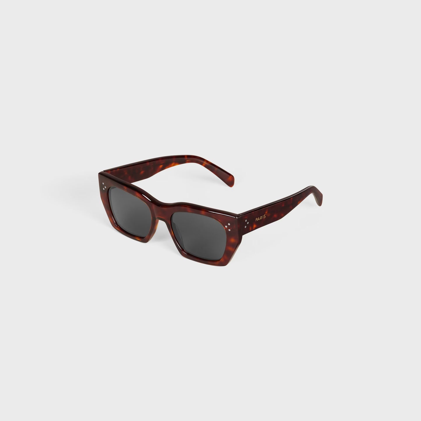 Cat-Eye S342 Sonnenbrille aus Acetat in Rot-Havanna für Damen