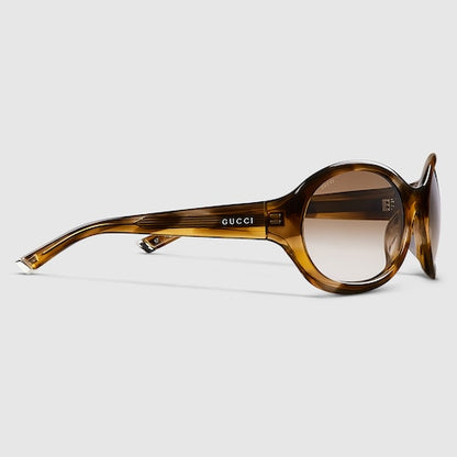 Sonnenbrille Rund Schildpatt Braun