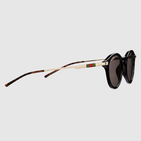 Round Sunglasses Black Men's