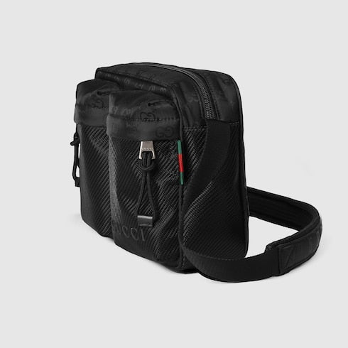 Gucci Nexus small nylon black shoulder bag