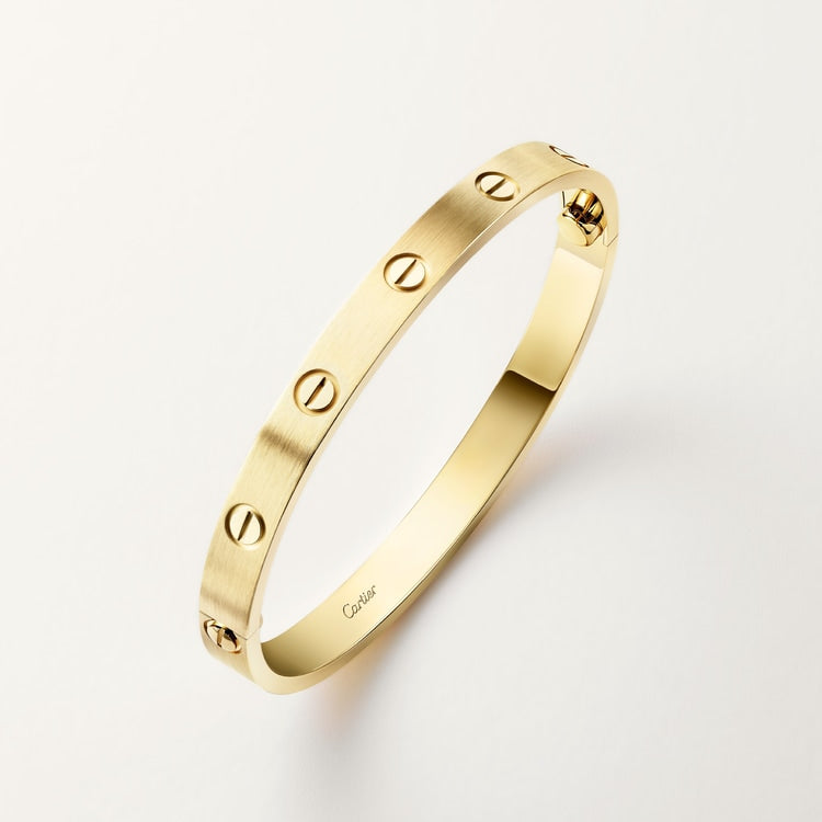 LOVE Armband klassisches Modell gebürstetes Gold
