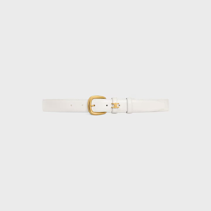 Vivienne Gürtel 25 mm aus Taurillonleder in Reis für Damen