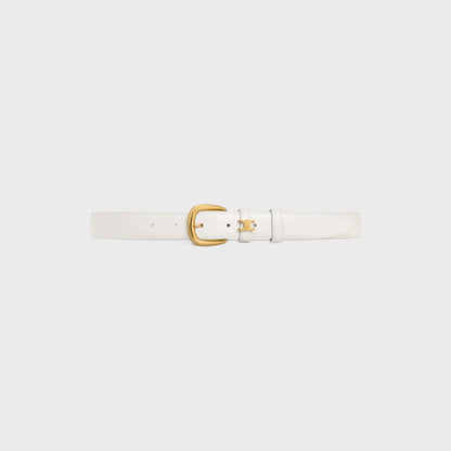 Vivienne Gürtel 25 mm aus Taurillonleder in Reis für Damen