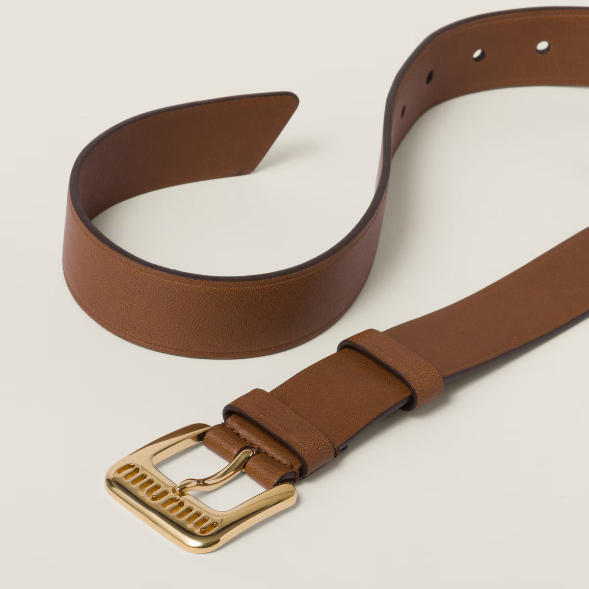 Gürtel aus Nappa-Leder Eiche 3cm