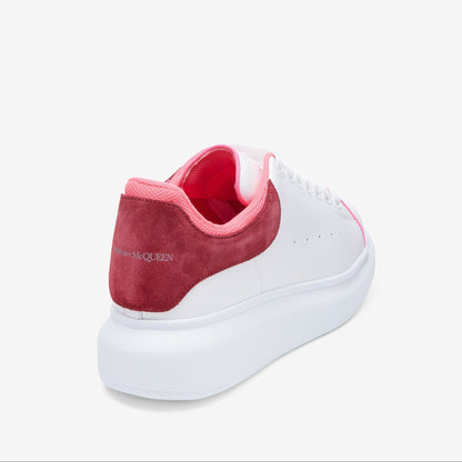 Oversized White Velvet Fuchia