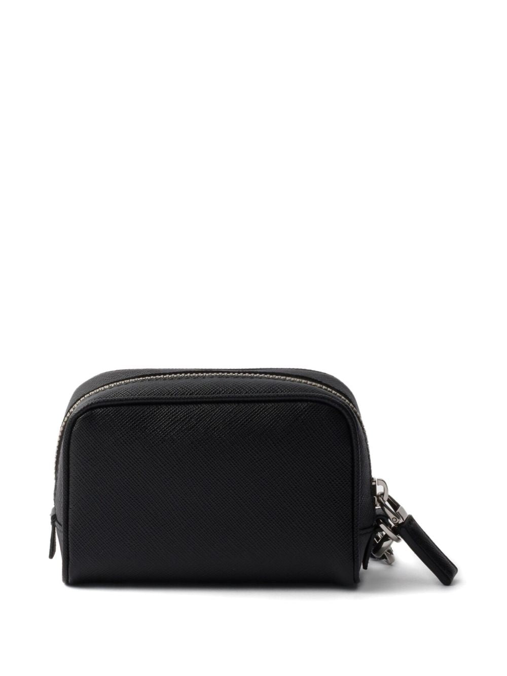 Saffiano pouch in black