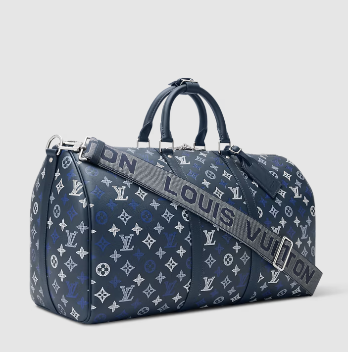 Keepall Bandoulière 50 Monogram Shadow Navy