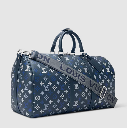 Keepall Bandoulière 50 Monogram Shadow Navy