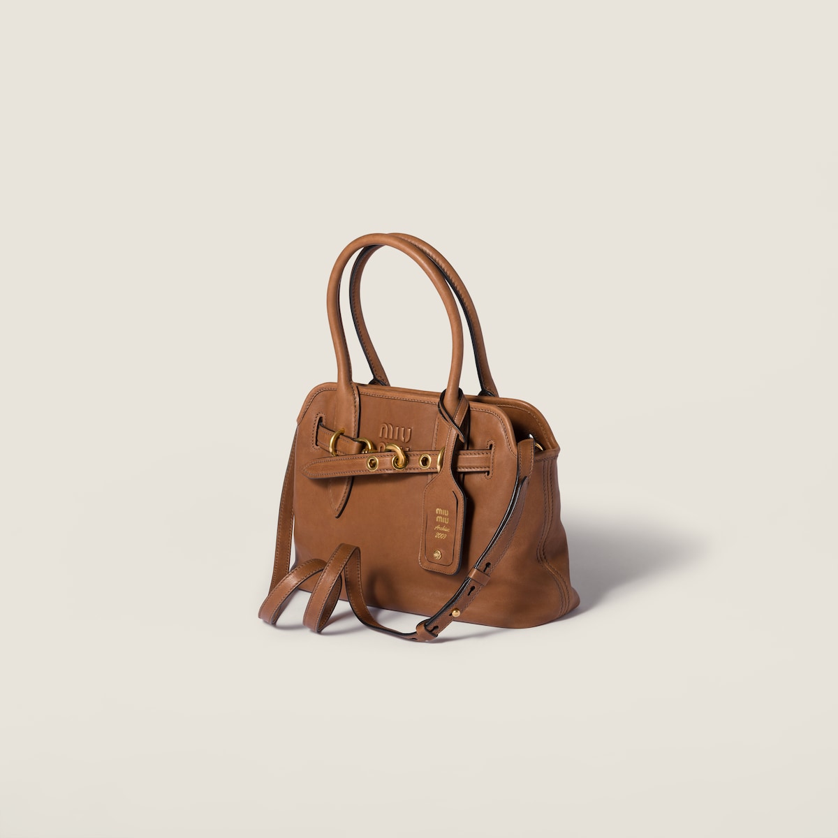 Aventure Tasche aus Nappaleder in Eiche