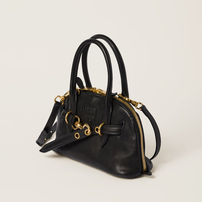 Aventure Tasche klein aus Nappaleder in Schwarz