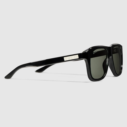 Quadratische Sonnenbrille Schwarz Herren