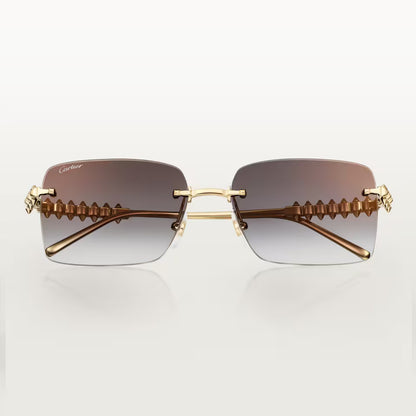 Rechteckige Clash de CT Sonnenbrille mit grau verlaufenden Gläsern
