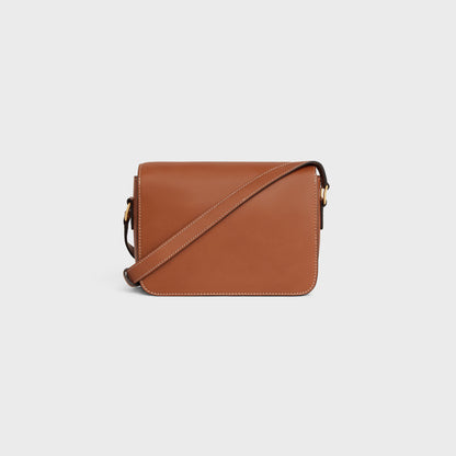 Teen Triomphe Tasche aus naturbelassenem Kalbsleder in Cognac