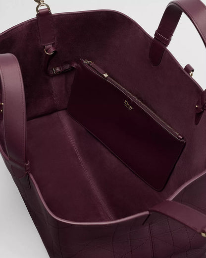 Große Dior Toujours Tasche Bordeaux
