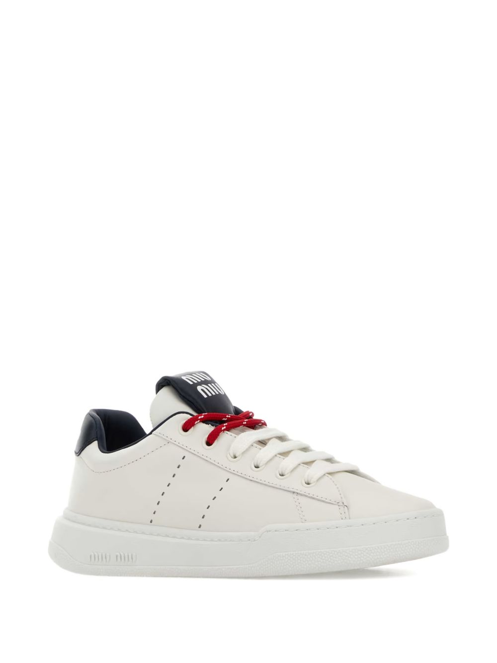 Sneakers aus Leder in Schwarz/Weiß