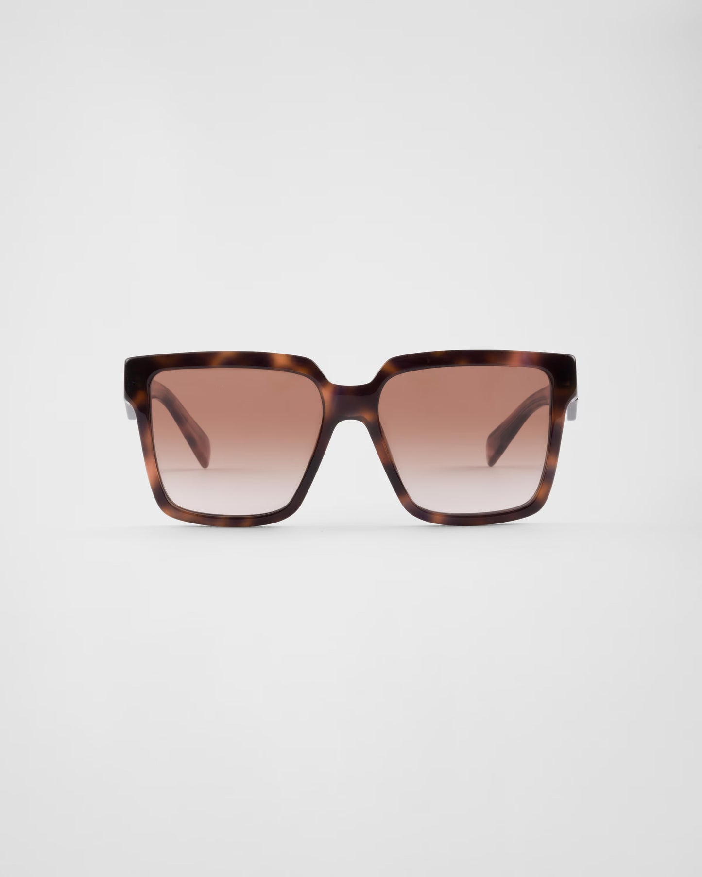 Sonnenbrille mit Logo und dunkelbraunen mattierten Verlaufsgläsern