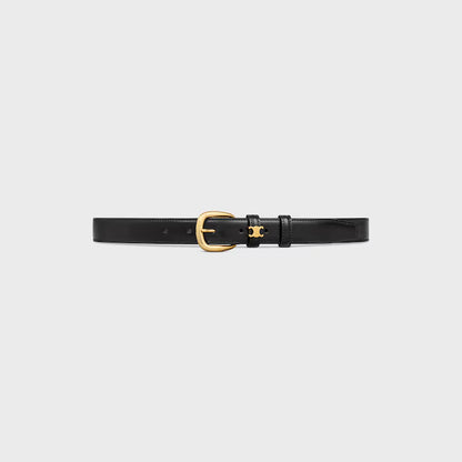 Vivienne Gürtel 25 mm aus schwarzem Taurillonleder für Damen