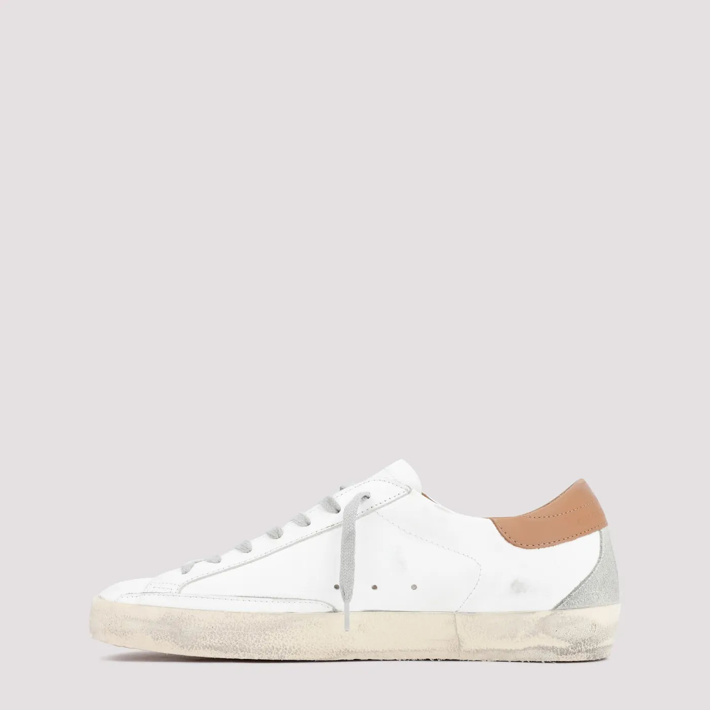 Super-Star White Suede Patch Grey