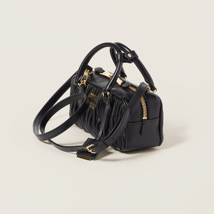 Arcadie Tasche regulär aus matelassiertem Nappaleder in Schwarz