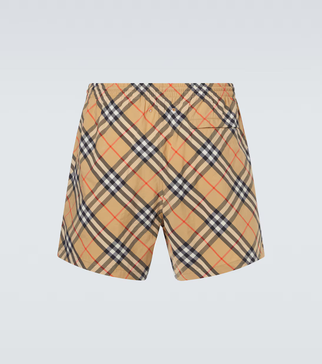 BRB Check-Badehose Beige