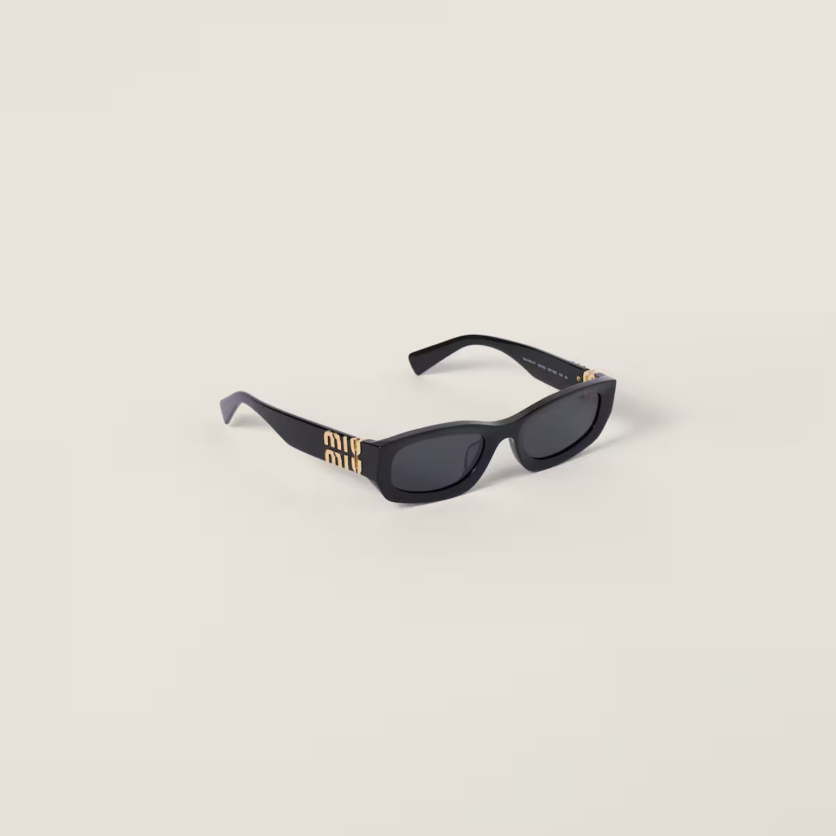 Miu Glimpse Flat-frame Sunglasses with Slate Grey Lenses