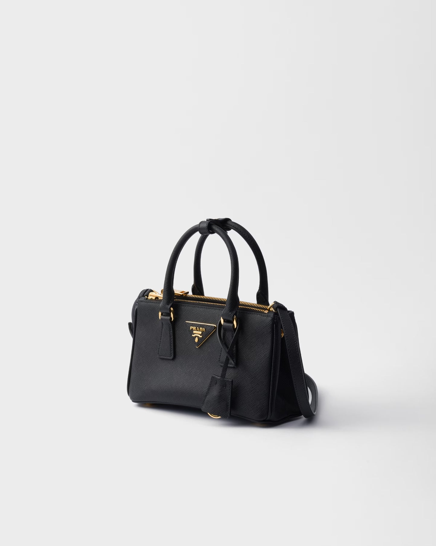 Galleria Mini Bag aus Saffiano-Leder Schwarz