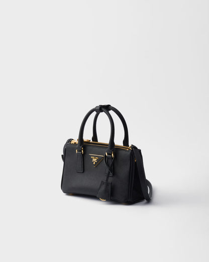 Galleria Mini Bag aus Saffiano-Leder Schwarz