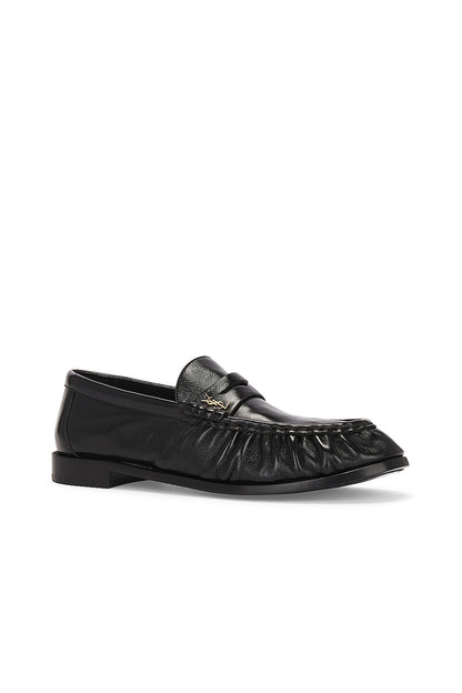 Loafer aus schwarzem Leder