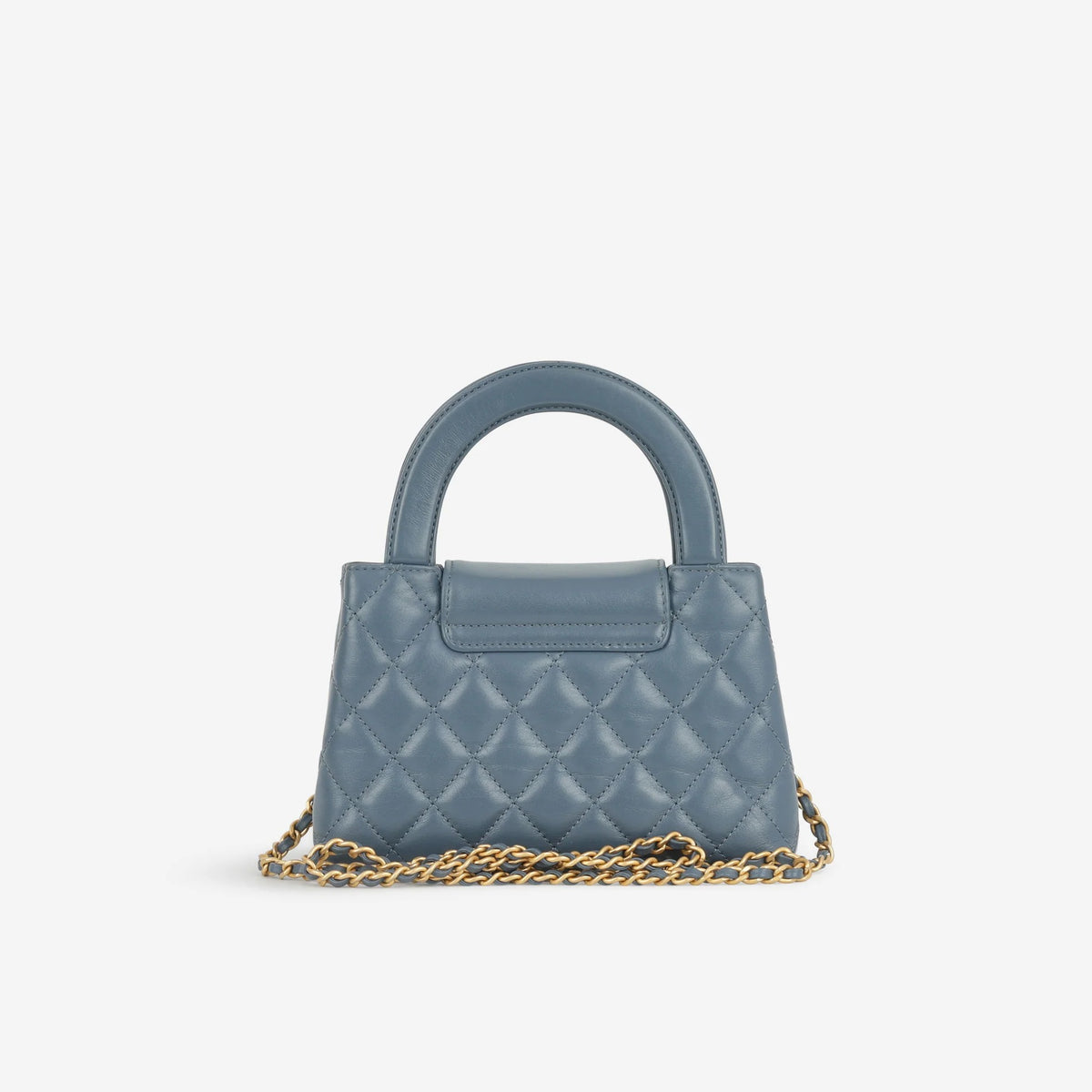 Small Kelly Re-Edition aus blauem Lammleder