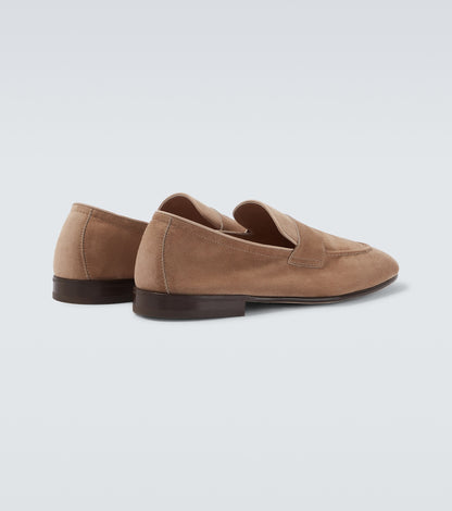 Penny Loafer aus Suede Beige